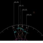 スポークの角度をCADで描画